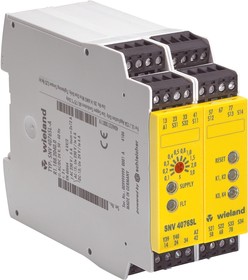 Фото 1/2 R1.188.2040.0, Dual-Channel Emergency Stop, Light Beam/Curtain, Safety Switch/Interlock Safety Relay, 24V dc, 7 Safety Contacts