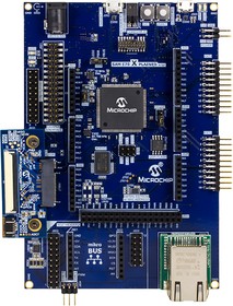 Фото 1/2 DM320113, ATSAME70/ATSAMS70 Microcontroller Development Kit 0.03276MHz/12MHz CPU 2MB RAM 256KB/4MB EEPROM/SPI Flash Win 7/W ...