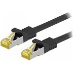 91626, Patch cord; S/FTP; 6a; stranded; Cu; LSZH; black; 5m; 26AWG