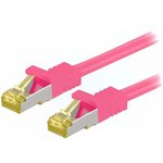 91623, Patch cord; S/FTP; 6a; stranded; Cu; LSZH; pink; 5m; 26AWG