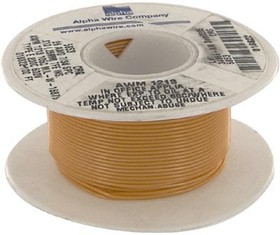 Фото 1/5 5853 OR005, Hook-up Wire 26AWG 7/34 PTFE 100ft SPOOL ORANGE