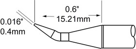 Наконечник (0.4х15.21 мм; конус изогнутый) для MFR-H1 SFP-CNB04