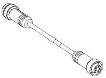 1300101843, Sensor Cables / Actuator Cables MINI-CHANGE A DBLE-END CORDSET