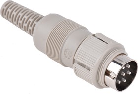 Фото 1/2 930966517 MAS 6100, MAS 6 Pole Din Plug, DIN 45322, 4A, 34 V ac/dc IP30, Screw Lock, Male, Cable Mount