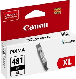 Фото 1/10 Картридж струйный Canon CLI-481XL BK 2047C001 черный (8.3мл) для Canon Pixma TS6140/TS8140TS/ TS9140/TR7540/TR8540