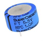 FT0H104ZF, Supercapacitors / Ultracapacitors 5.5V 0.1F -20/+80% LS=5.08mm