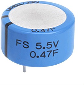 Фото 1/3 FS0H105ZF, Supercapacitors / Ultracapacitors 5.5V 1F -20/+80% LS=10.16mm