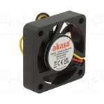 AK-4010MS, Fan: DC; axial; 12VDC; 40x40x10mm; 28.5dBA; EBR; 5400rpm; 2.41mmH2O