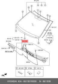 861501R000, ПАНЕЛЬ ВОЗДУХОЗАБОРНИКА[ORG]