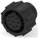 Plug housing, 9 pole, crimp connection, screw locking, straight, 206485-1