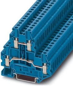 Фото 1/3 3044649, Double-level terminal block - connection method: Screw connection - cross section: 0.14 mm² - 4 mm² - AWG: 26 - 1 ...