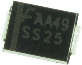 Фото 1/2 SS25, Schottky Diodes & Rectifiers 2a/50V Schottky