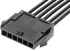 214750-1051, Cable Assembly, Micro-Fit 3.0 Receptacle - Micro-Fit 3.0 Receptacle, 5 Circuits, 150mm, Black