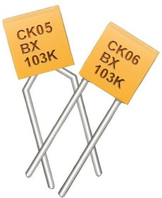 C062C224K5R5CA, Multilayer Ceramic Capacitors MLCC - Leaded 50V 0.22uF X7R 10% LS=5.08mm