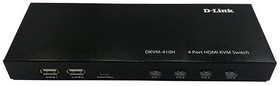 Фото 1/10 D-Link DKVM-410H/A2A 4-портовый KVM-переключатель с портами HDMI и USB
