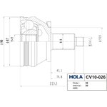 CV10-026, ШРУС наружный 36/30 шл., левый/правый