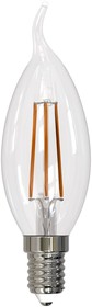 Светодиодная лампа Форма свеча на ветру LED-CW35-11W/4000K/E14/CL PLS02WH UL-00005171