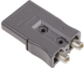 Фото 1/4 SBS50GRY10MM, SBS Series Male 2 Way Battery Connector, 110A, 600 V