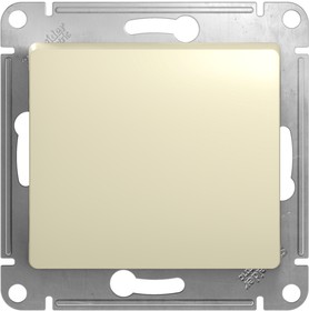 Фото 1/10 GSL000211, Выключатель одноклавишный, в рамку, схема 1, бежевый