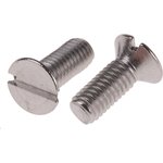 Slot Countersunk A2 304 Stainless Steel Machine Screws DIN 963, M3x8mm