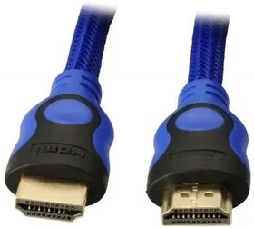 Фото 1/2 Кабель соединительный аудио-видео PREMIER 5-813BL, HDMI (m) - HDMI (m) , ver 1.4, 5м, ф/фильтр, черный/синий [5-813bl 5.0]