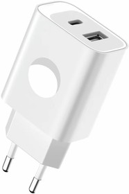 Фото 1/2 C70Q, Блок питания с разъемами USB QC3.0 22.5Вт, Type-C PD 20Вт (адаптер)