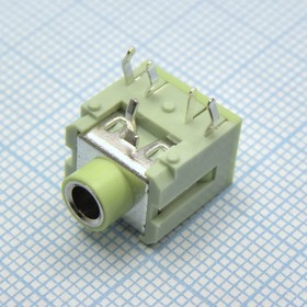TRS 3.5 (mini jack) PJ, Стерео гнездо на плату