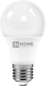 Фото 1/6 Лампа светодиодная LED-A60-VC 10Вт 230В Е27 6500К 950Лм IN HOME