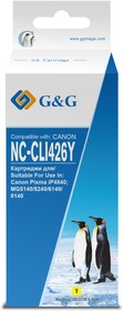 Фото 1/2 Картридж струйный G&G NC-CLI426Y желтый (8.4мл) для Canon Pixma MG5140/5240/ 6140/8140/MX884
