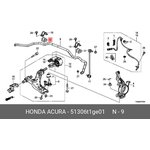 51306T1GE01, Втулка стабилизатора переднего правая HONDA CR-V 2012 - 2014