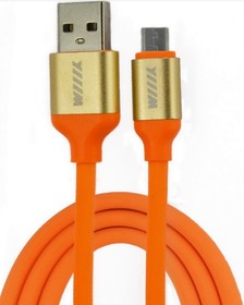 CB120-UMU-10OG, Кабель-переходник WIIIX микро-USB оранжевый CB120-UMU-10OG 120см