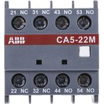 1SBN010040R1122 - CA5-22M, Auxiliary Contact, 4 Contact, 2NC + 2NO, Front Mount