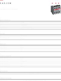 1SBN010040R1122 - CA5-22M, Auxiliary Contact, 4 Contact, 2NC + 2NO ...