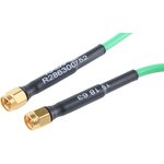R286300752, Male SMA to Male SMA Coaxial Cable, 1m, Terminated