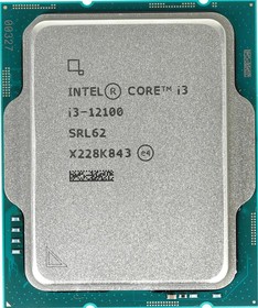 Фото 1/9 Процессор Intel Core i3-12100 S1700 OEM 3.3G (CM8071504651012)_вп