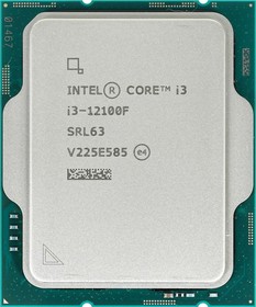 Фото 1/2 Процессор Intel Core i3-12100F S1700 OEM 3.3G (CM8071504651013)_вп