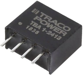 Фото 1/3 TBA 1-2413, Isolated DC/DC Converters - Through Hole Encapsulated SIP-4; 1W Output 1 (Vdc): 15