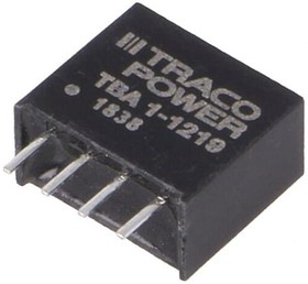Фото 1/3 TBA 1-1219, Isolated DC/DC Converters - Through Hole Encapsulated SIP-4; 1W Output 1 (Vdc): 9