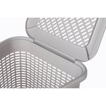 Корзина для белья Угловая, 395х395х595 мм, 50л Светло-серый 433217530