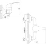 Смеситель A35-41 для душа A35-41