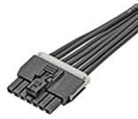 145130-0710, Cable Assembly AC Power 1m Nano-Fit to Nano-Fit 7 to 7 POS F-F Crimp-Crimp 20AWG