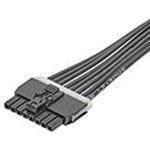 145130-0800, Rectangular Cable Assemblies Nano-Fit 75mm Cbl SR 8Ckt Blk