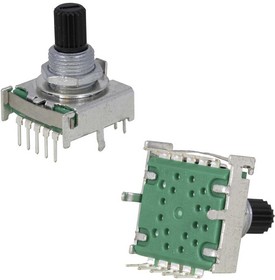 RS1702 3 15mm, Энкодер инкрементальный двухканальный без переключателя RS1702, 16 В, 0.3 А, разрешение 3 щелчка, длина вала 8 мм, монтаж на – купить оптом и в розницу