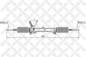 0035005SX, Рейка рулевая БЕЗ Г/У PEUGEOT 405 ALL 87  [400029]