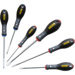 0-65-428 Pozidriv; Slotted Screwdriver Set, 6-Piece