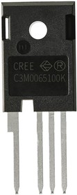 SiC N-Channel MOSFET, 35 A, 1000 V, 4-Pin TO-247-4 C3M0065100K
