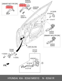 82661M0010, Pyчкa двepи