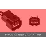 18980-04215AS, Разъем HYUNDAI HD65,78,120 дв.D4DD/D4GA датчика температуры . 