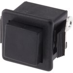 1415NC BLACK, 1400N Series Push Button Switch, Momentary, Panel Mount, SPDT ...