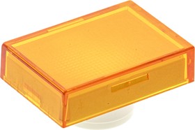 Фото 1/3 561611-605, Orange Rectangular Push Button Lens for Use with TP2 Series